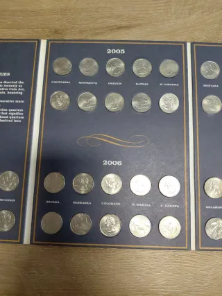 Álbum Coleccionista Monedas Statehood Quarters