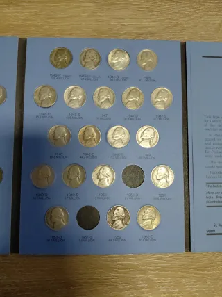 Carpeta Jefferson Nickels Whitman 1938-1961