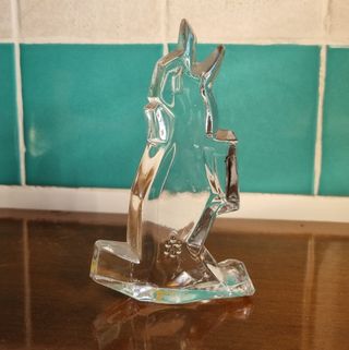 Scultura cane cristallo Cristallerie