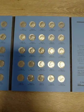 Carpeta Monedas Roosevelt Dimes Whitman 9034