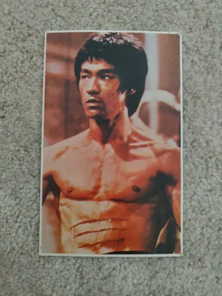 2 Fotos postal  Colección Bruce Lee