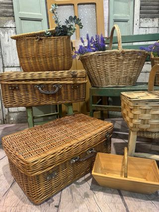 Superpack cestería vintage LEER