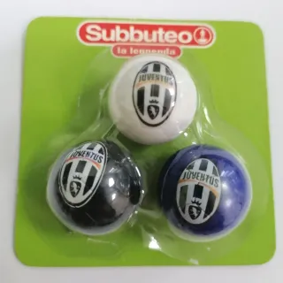 Subbuteo La Leggenda Set 3 palloni Juventus Nuovo