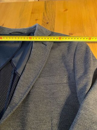 Giacca uomo grigio/blu scuro tg 52