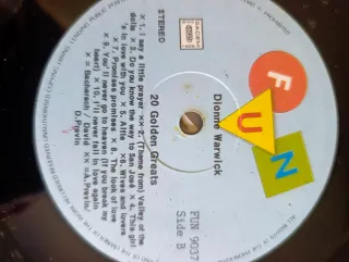 LP Dionne Warwick Greatest Hits R&B Soul