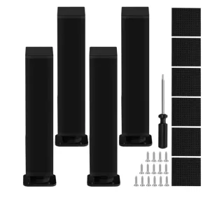 4 Patas para Muebles Negras 200mm