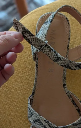 Sandalias Animal Print Beige y Marrón