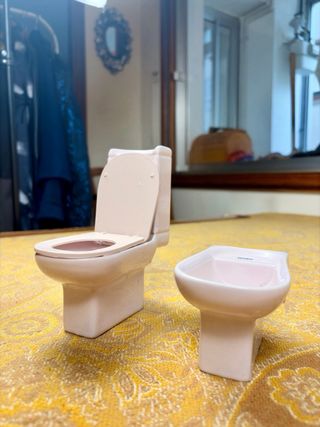 Mini set wc + bidet Gala in ceramica