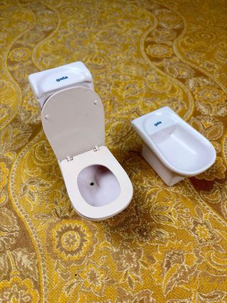 Mini set wc + bidet Gala in ceramica