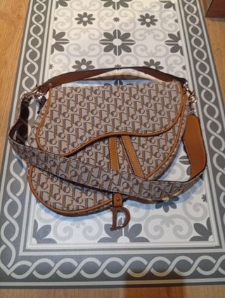 Borsa a mano Dior Saddle Beige/Marrone
