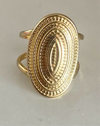 Anillo Dorado Vintage Boho Ajustable