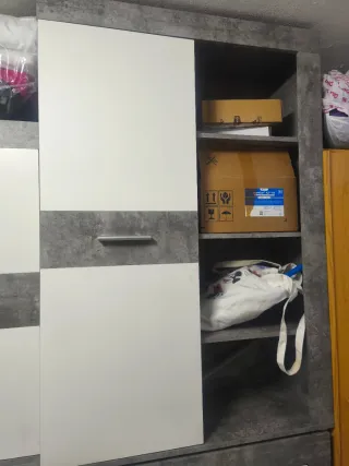 Mueble Akron Conforama Gris y Blanco