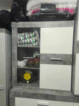 Mueble Akron Conforama Gris y Blanco