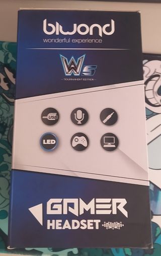 Cascos Gaming Bluond W5 Tournament LED