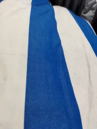 Toldo de loneta rayas blanco y azul