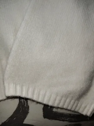 Jersey cuello vuelto blanco