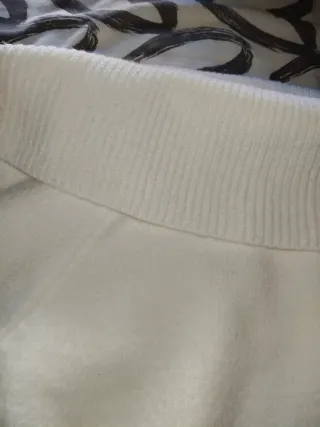 Jersey cuello vuelto blanco