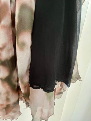 Falda midi estampada