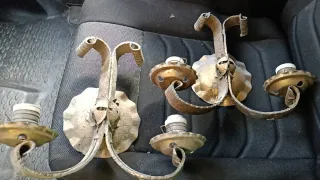 Candelabri da parete vintage