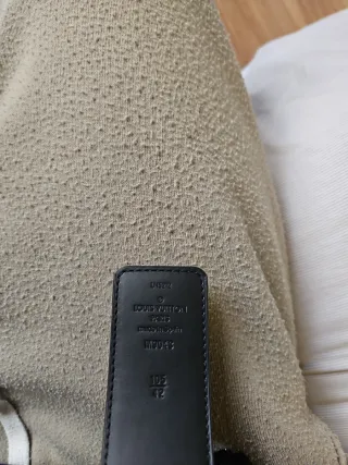 Cintura Louis Vuitton Monogram Nero e Argento