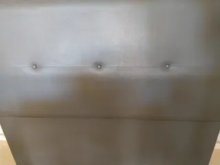 Cabecero de cama polipiel gris