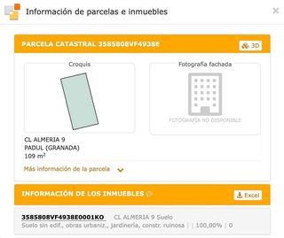 Terreno en venta en Padul