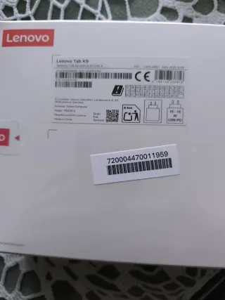 Tablet Lenovo K9 nuovo, mai aperto