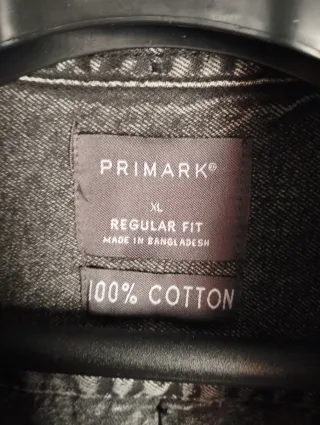 Cazadora vaquera gris de algodón