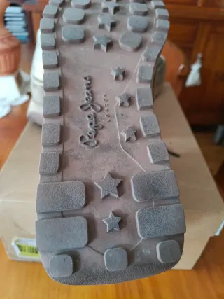 Zapatillas Pepe Jeans Mujer Marrón y Dorado