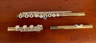 Flauta Trevor James cuerpo cobre en B, con estuche