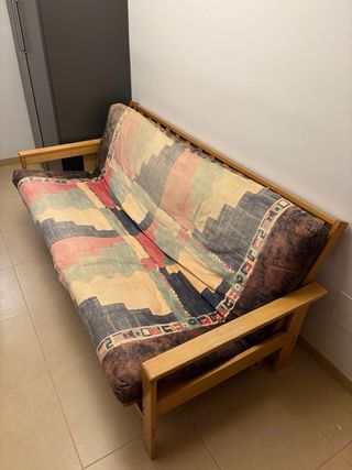Sofá Cama Futón Japonés Madera Maciza