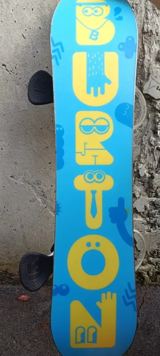 Tabla Snowboard Infantil Burton + Botas + funda.