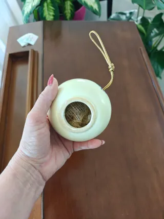 Bola perfumadora armario floral cerámica vintage