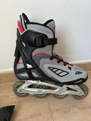 Patines en línea Rollerblade gris y rojo talla42,5