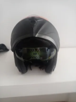 Casco de Moto VEVOR Talla L Negro