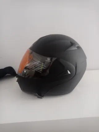 Casco de Moto VEVOR Talla L Negro
