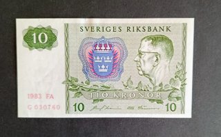 Suecia 10 Kronor 1983