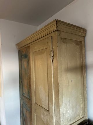 Armario Madera Vintage Beige/Teal