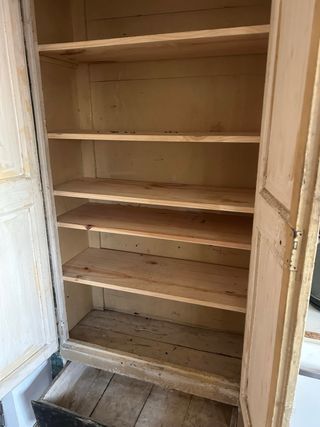 Armario Madera Vintage Beige/Teal