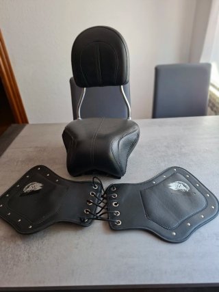 Asiento y respaldo Harley Davidson