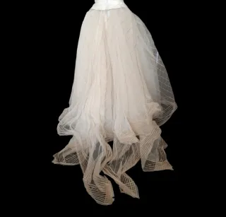 Vestido de Novia XS Blanco y Dorado