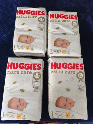 Fraldas Huggies Tamanho 1 - 160 unidades