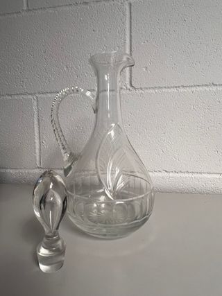 Jarra Decantador Cristal Tallado
