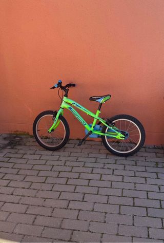 Bicicleta infantil verde 16 pulgadas