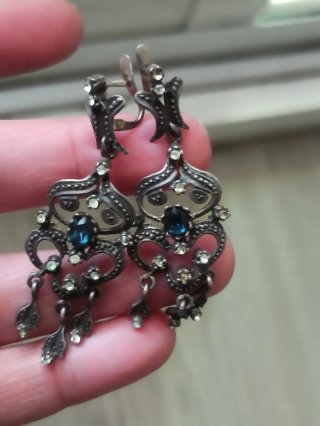 Pendientes antiguos plata