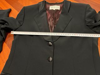 Elegante Tailleur Smoking Donna blu tg. 46