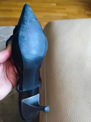 Adolfo Dominguez Zapatos Tacón Negro Talla 37