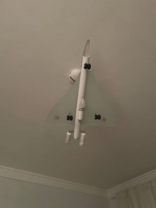 Litera madera  beige/azul, mesa escritorio, silla