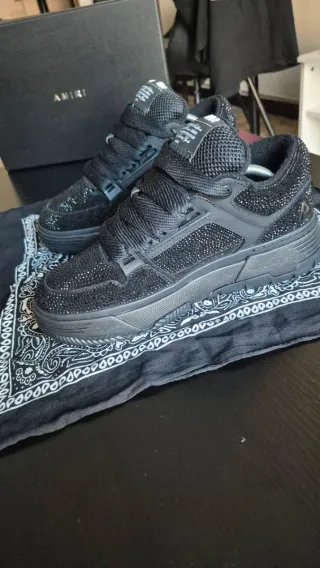 Amiri Ma-1 Crystal Sneakers Nere