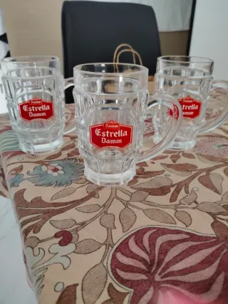 Set di 3 bicchieri da birra Estrella Damm